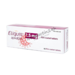 Eliquis 2.5 mg (Apixaban) - 30 Tablets