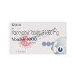 Valacyclovir 1gm (1000mg) - 30 Tablet/s